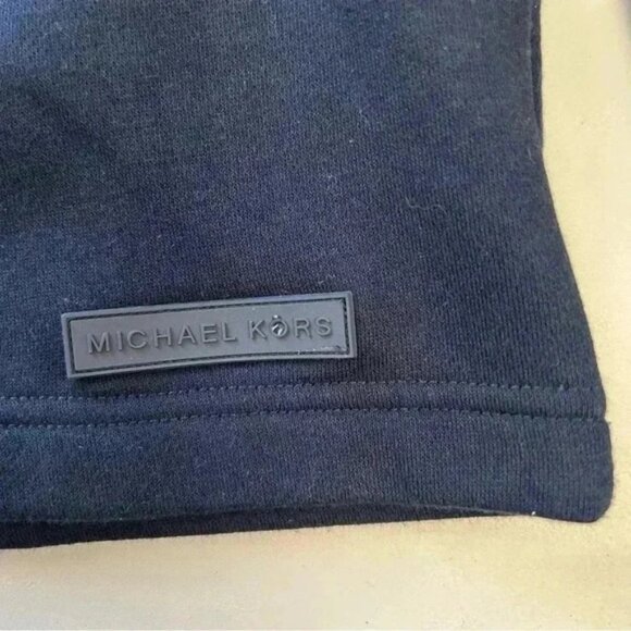 Michael Kors Mens Sweater 1/4 Zip Pullover Cotton Blend Navy Blue Size Medium - Picture 12 of 16